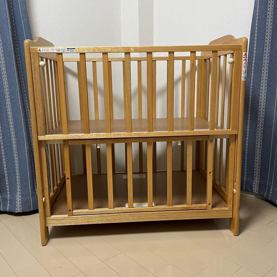 KATOJI ベビーベッド 木製 説明書付き