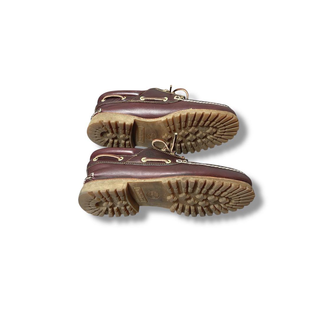 ティンバーランド　3アイ　バーガンディー　デッキシューズオーセンティック27cm