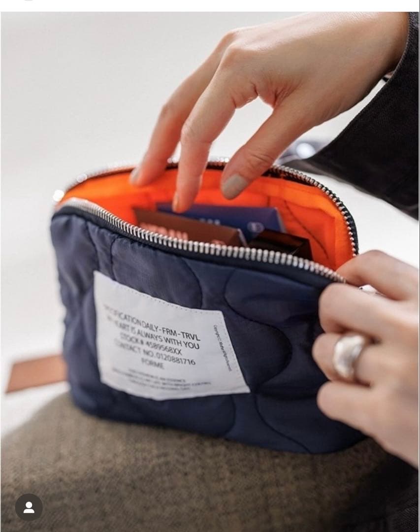 【未開封】FORME東原亜希トラベルポーチ3セットブラック【定価14,300円】