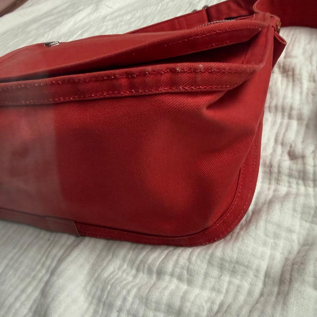 美品☆PORTER GIRL ポーター ショルダーバック 肩掛け 赤 ネイキッド