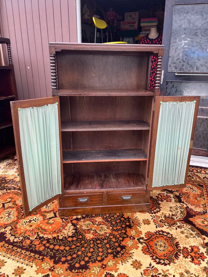 棚 飾り棚 キャビネット 昭和レトロ 古民家 当時物 インテリア