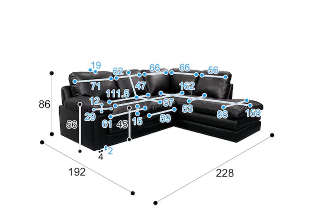 コーナーソファ　ステイツ