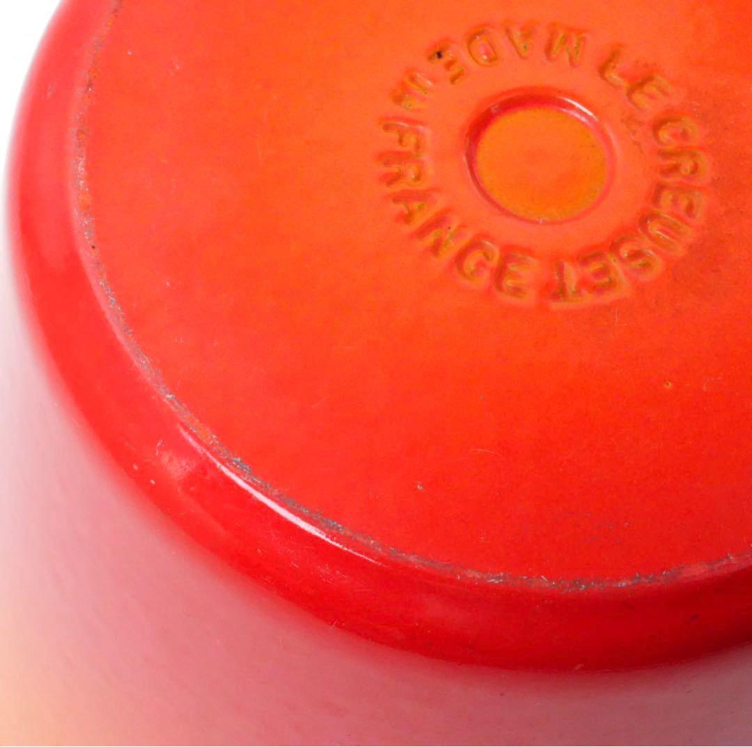 【美品】LE CREUSET　ウィンザーポット　オレンジ　16cm