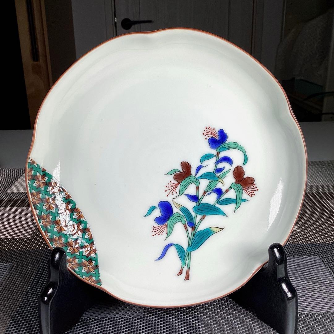 九谷焼　美山　取皿　5種5枚　柄違い