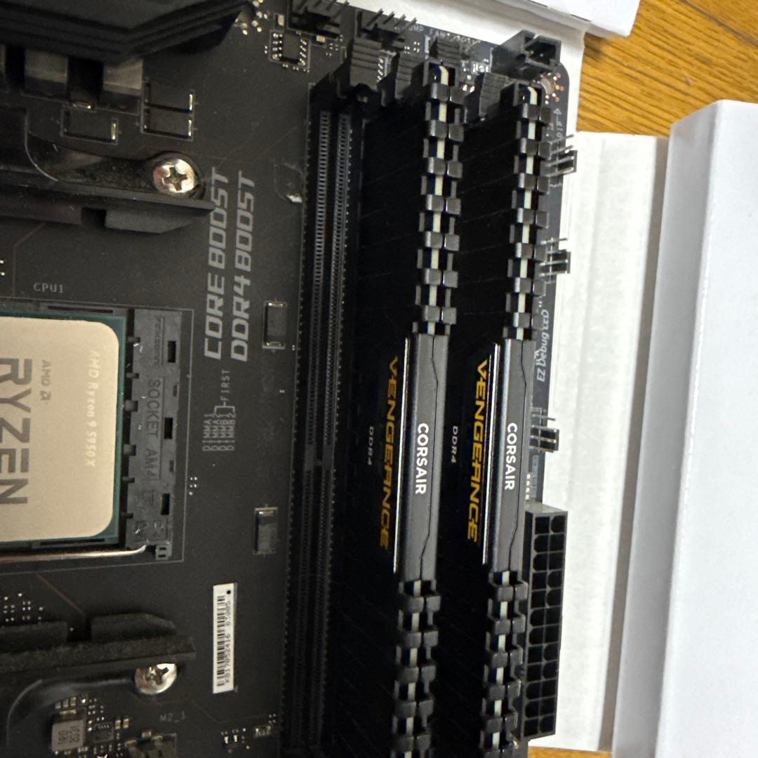 AMD Ryzen 9 5950X CPU とx590unity メモリ32ｇｂ