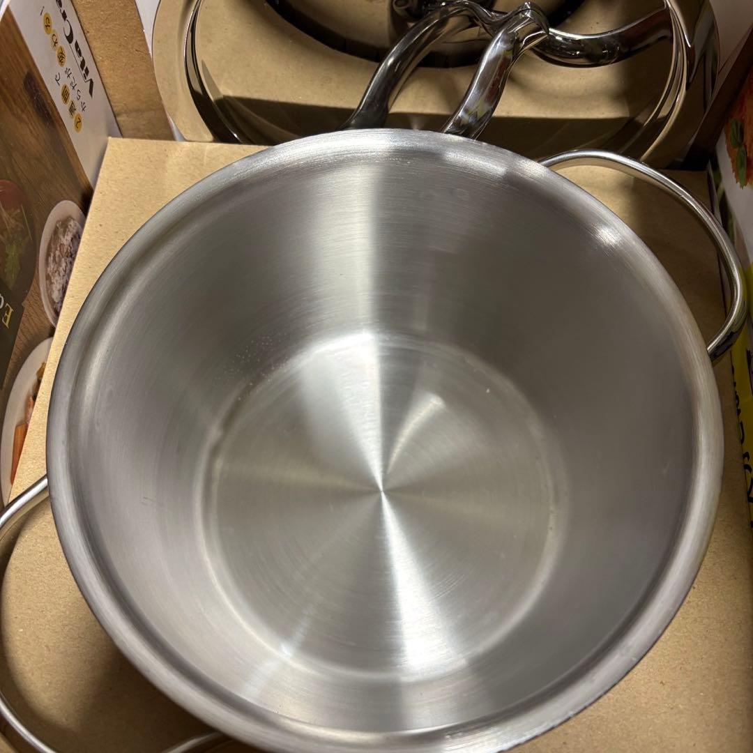49　未使用品　ビタクラフト　ミニパンセット　両手鍋　ステンレス　無水鍋