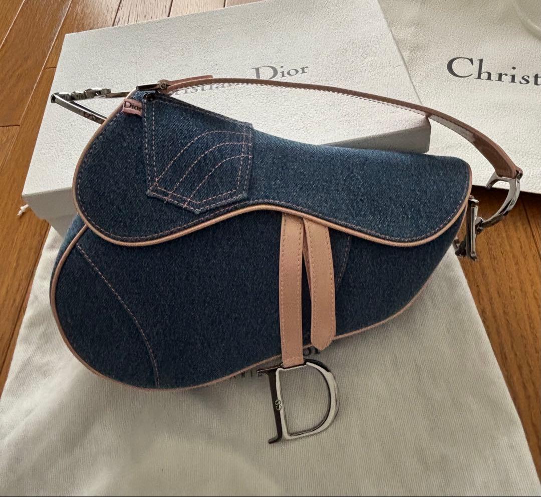 ビンテージ　ディオール　デニムバック　ガリアーノ期