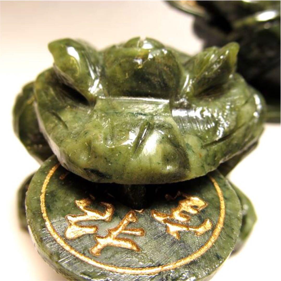 ★5000達成記念★金運開運スペシャル【サーペンティン『蛇紋石』蛙&龍彫刻】❤️