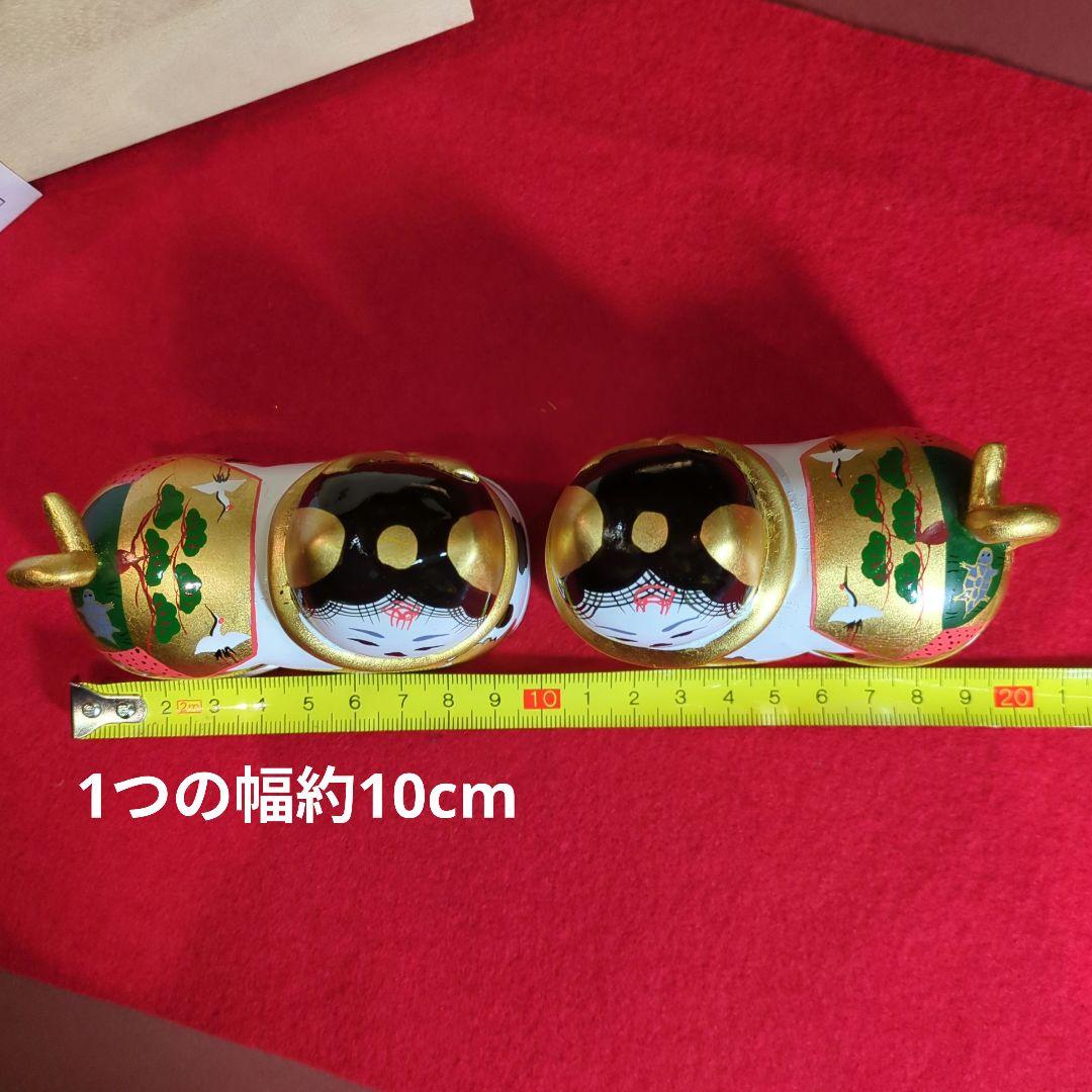 犬筥　本金手描き　木製 伝統工芸品 桐箱付