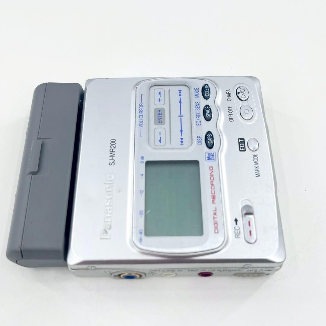 美品 Panasonic SJ-MR200 MDレコーダー 完動品 単三電池使用
