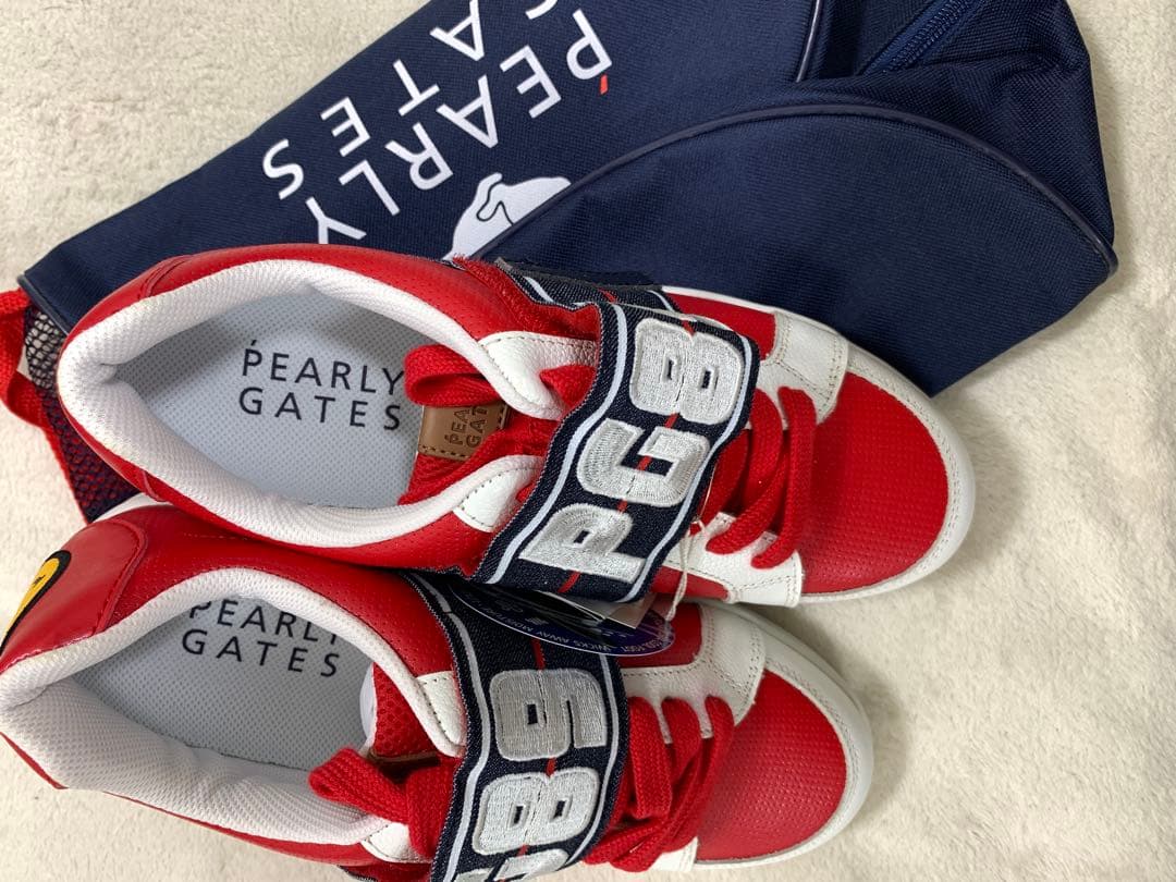 PEARLY GATES スニーカー 23レッド