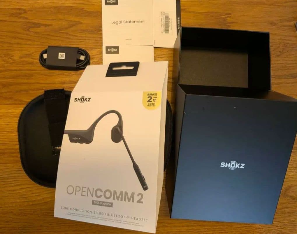SHOKZ OPENCOMM 2 骨伝導ワイヤレスヘッドセット