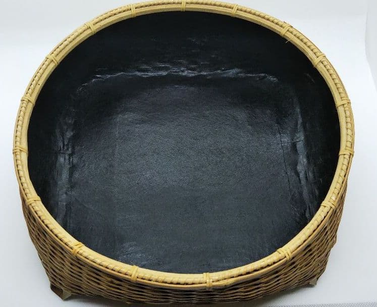 茶道具 白竹炭斗 上 岡田節哉