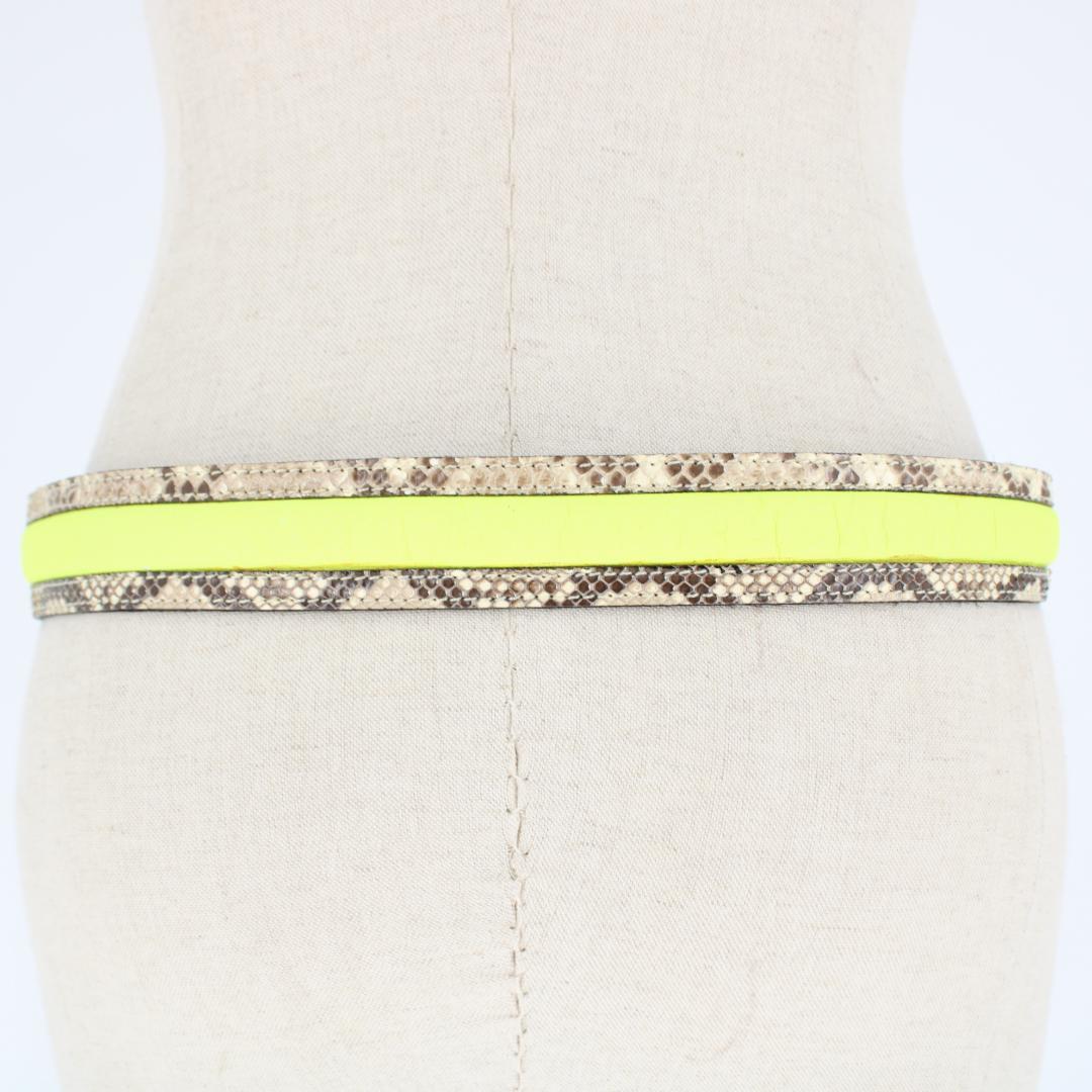 【フランス製 アクセサリー】イエロー Christian Lacroix ベルト