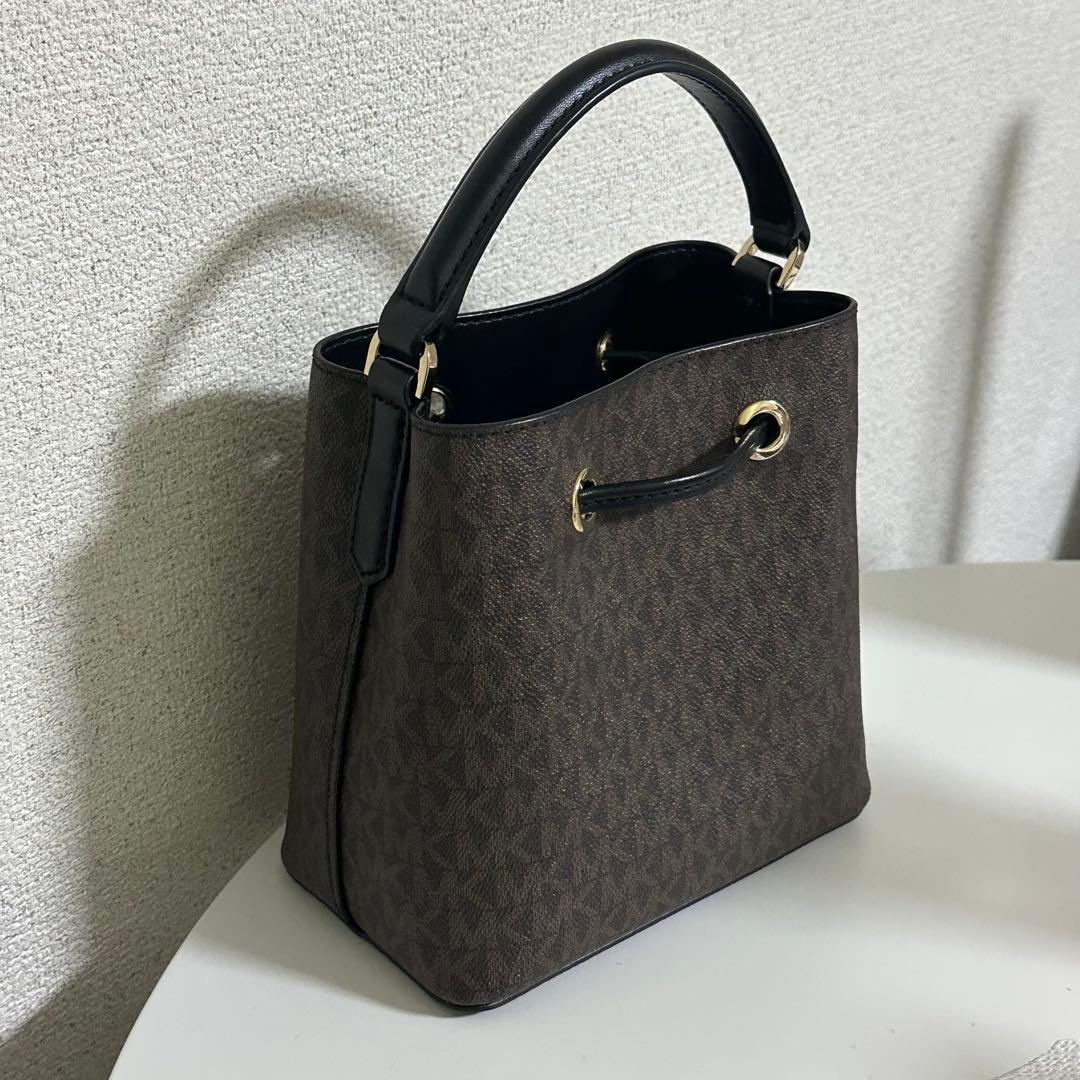 MICHAEL KORS バケットバッグ ブラウン/ブラック