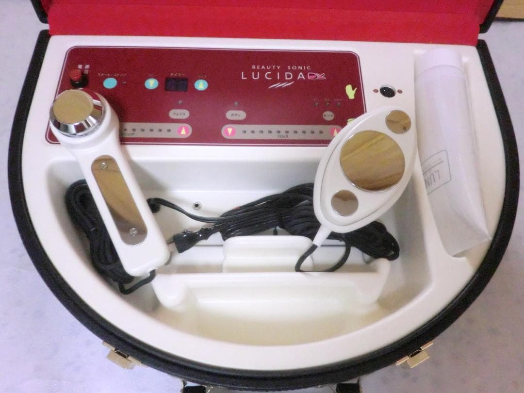 多機能美容器 ルシーダデラックス★超音波・低周波イオン導入■美肌痩身/業務