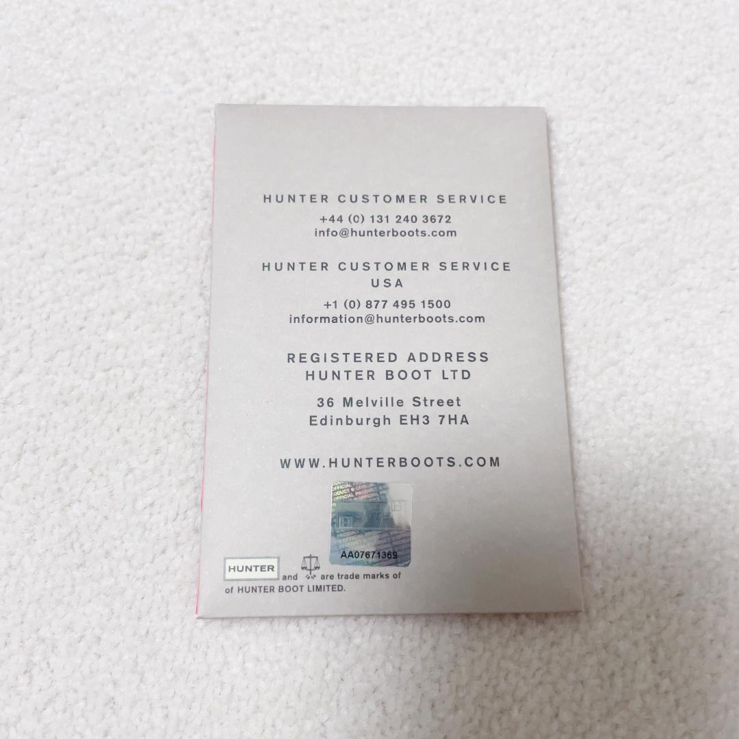 【美品・箱付】HUNTER レインブーツ ロング ブラック 長靴 24.0cm