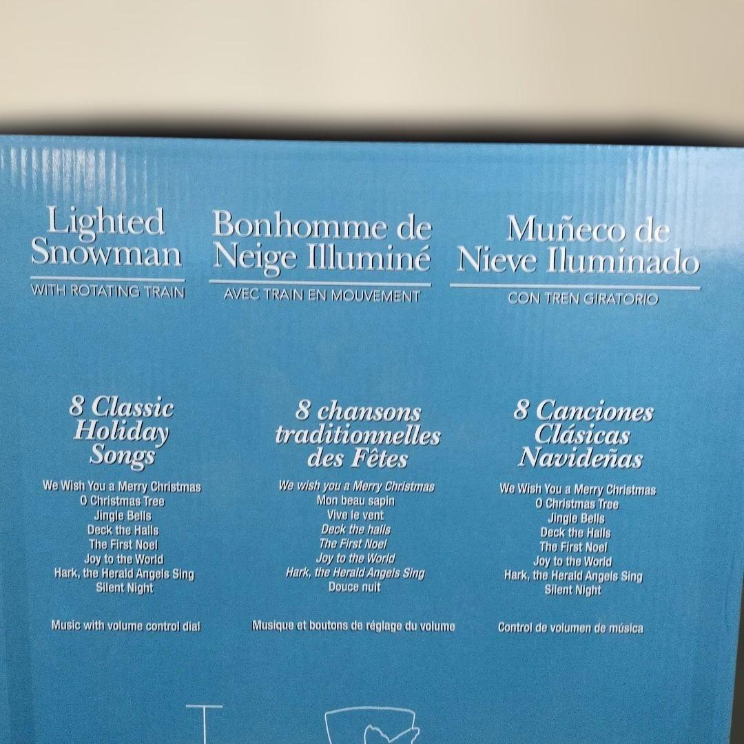 コストコ スノーマン オルゴール 置き物 外箱付き 大型 クリスマス