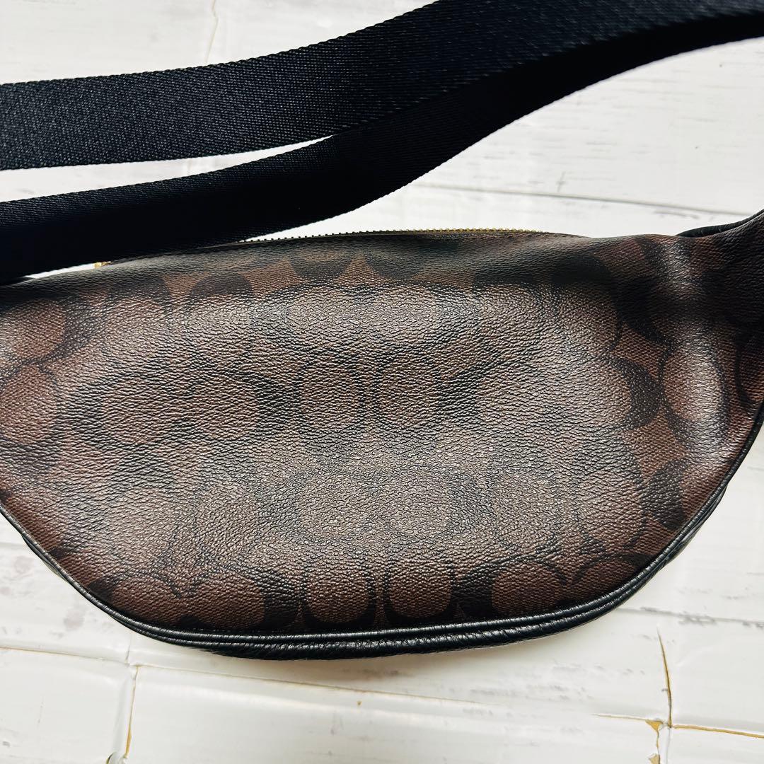 【美品】COACH ボディバッグ ウエストバッグ シグネチャー 6548