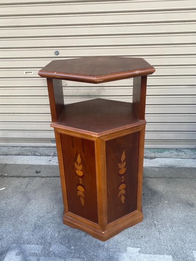 A713♠️六角 象嵌 コンソールテーブル 飾り台