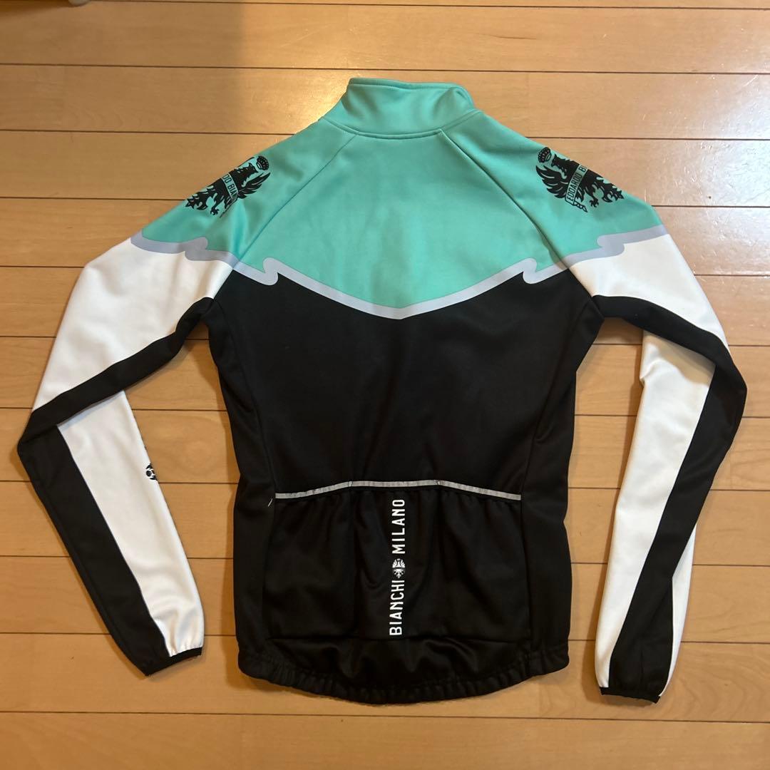 Bianchi ビアンキ フルジップ サイクリングジャージ 長袖 XS