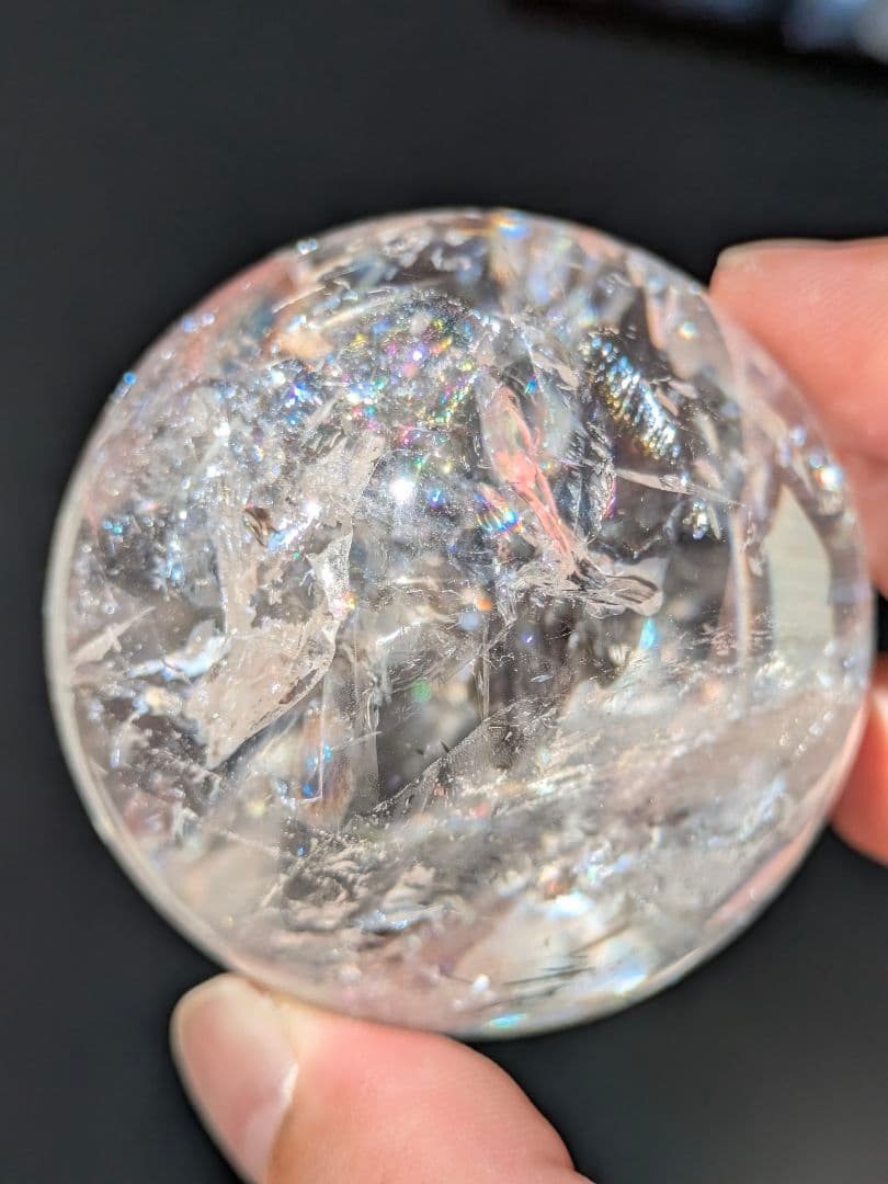 にじいろ　コロンビア産　レムリアン水晶　レインボー綺麗