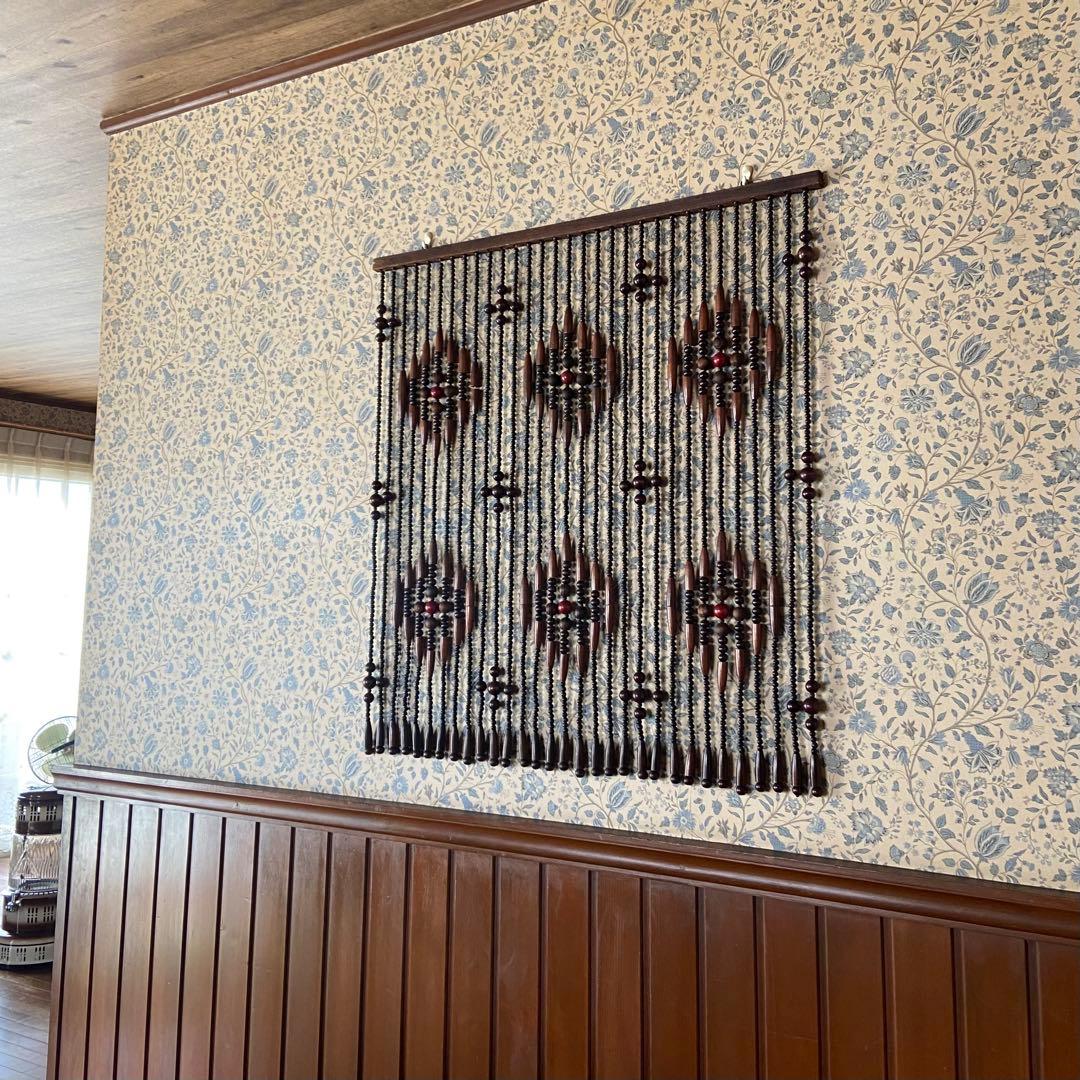 昭和レトロ　珠のれん　暖簾　当時物　アンティーク