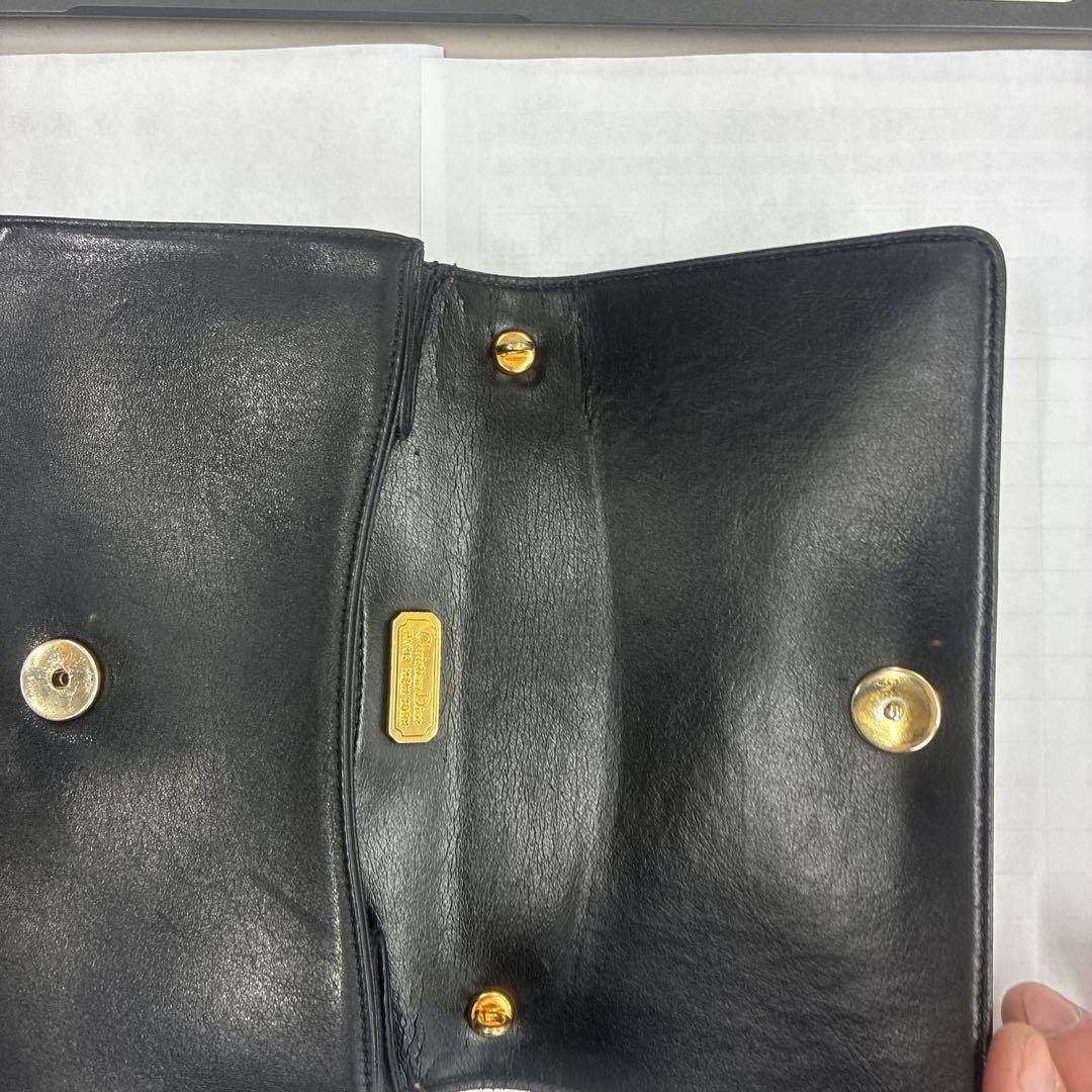 Dior 黒レザーショルダーバッグ※ストラップなし