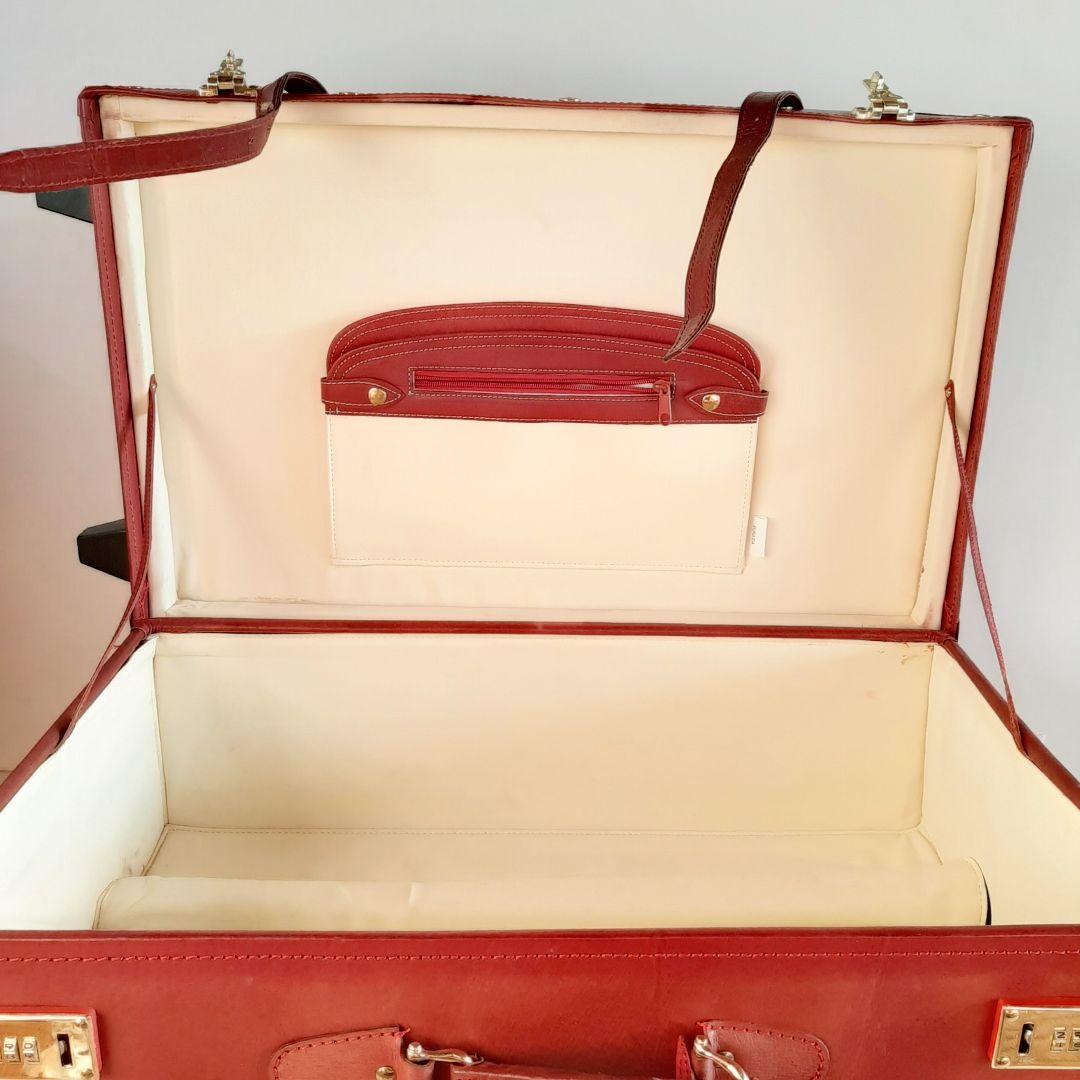 シフレ ユーラシア キャリーカート レッド 本革 レザー