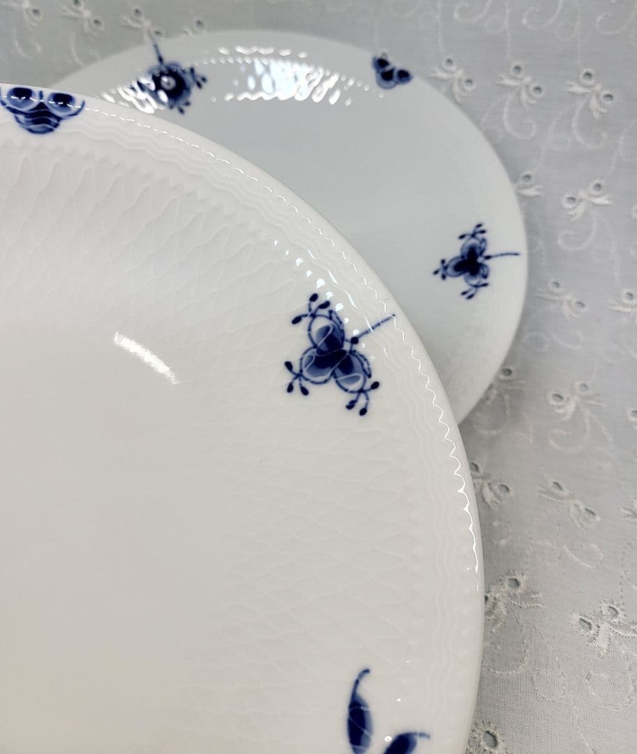 未使用✨ロイヤルコペンハーゲン ブルーパルメッテ プレート 皿 2枚