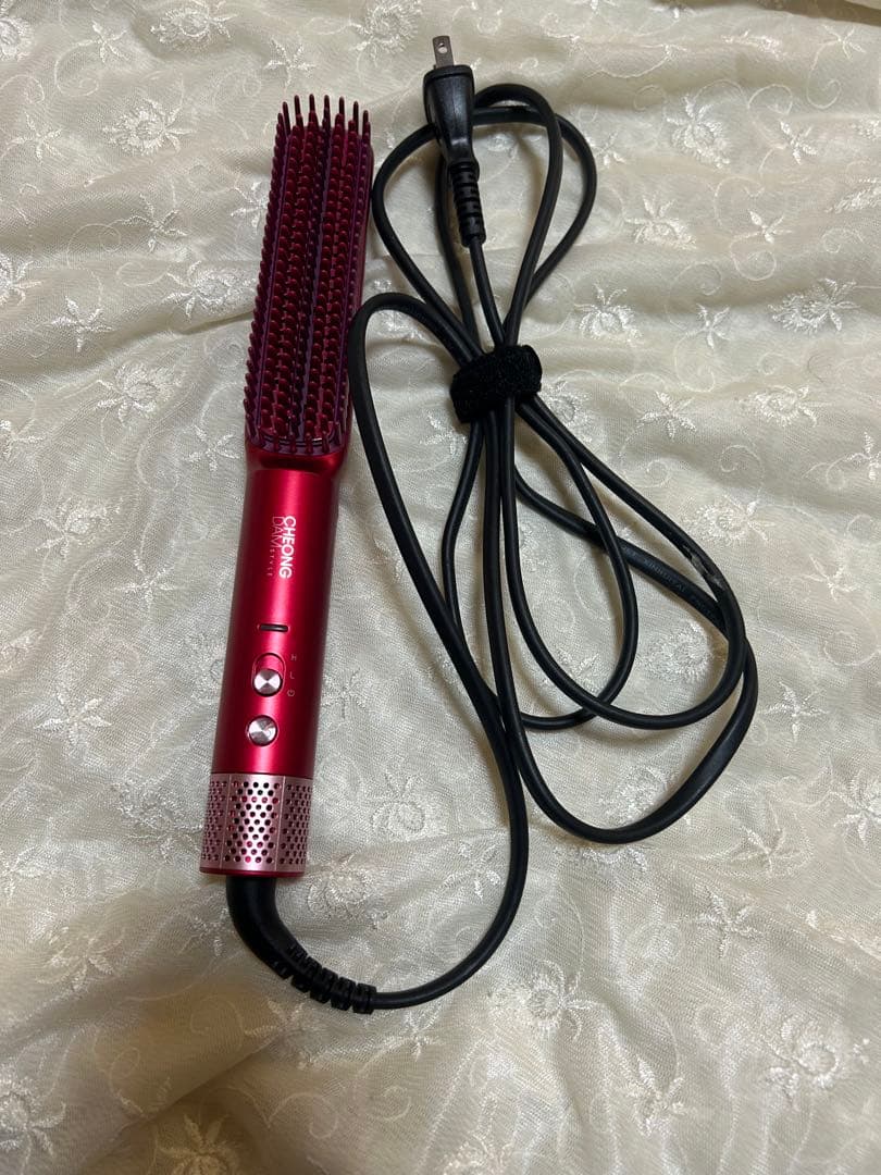 [新品]ダブルアクションヘアブラシ レッド