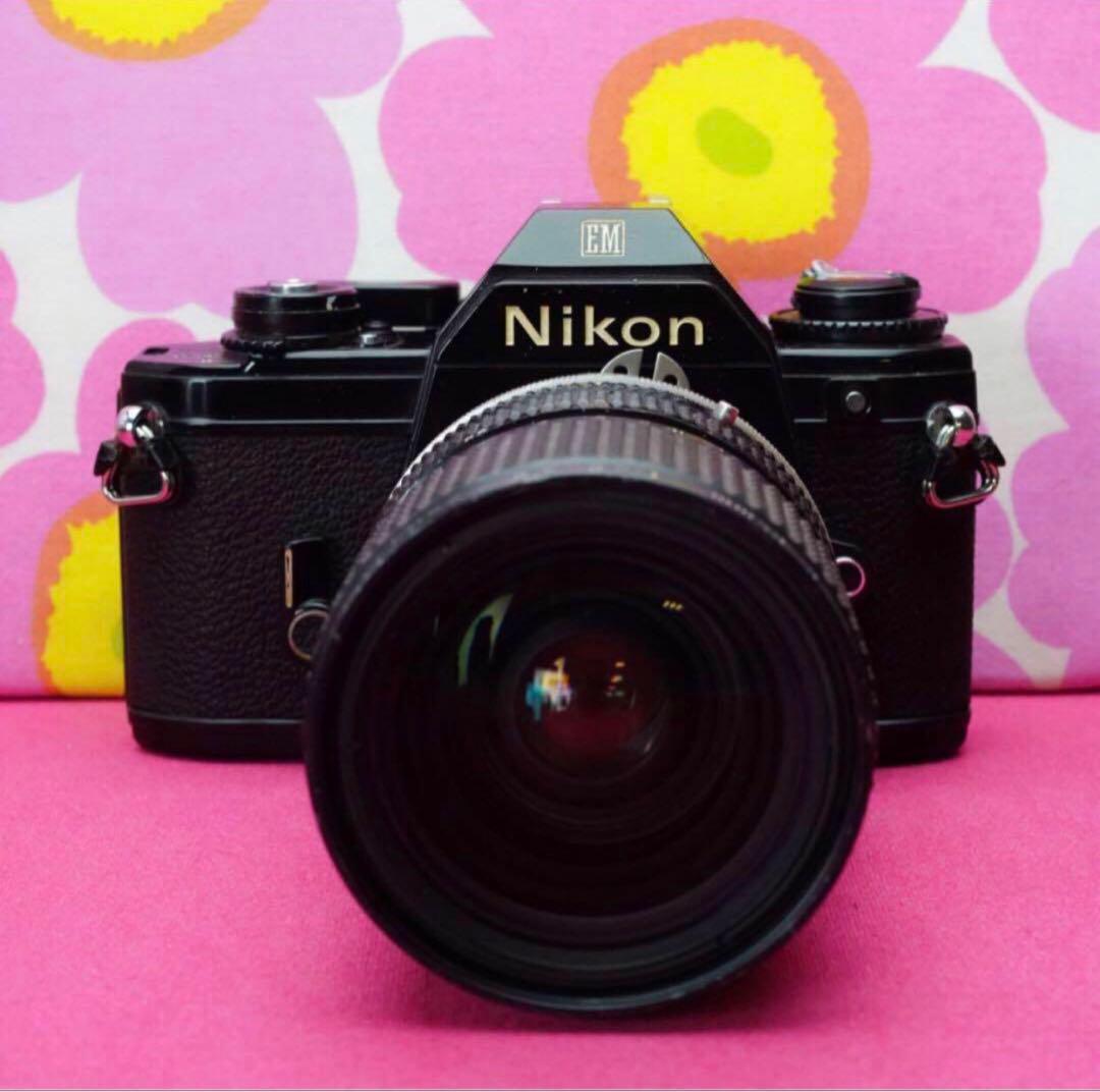 カメラ女子に❤️EM❤️Ai-S:28-85mm付き❤️ニコン MFフィルムカメラ