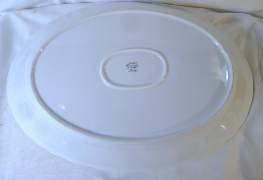 レア！超大型39㎝！【リチャードジノリ】ベッキオホワイトオーバルプレート単品美品