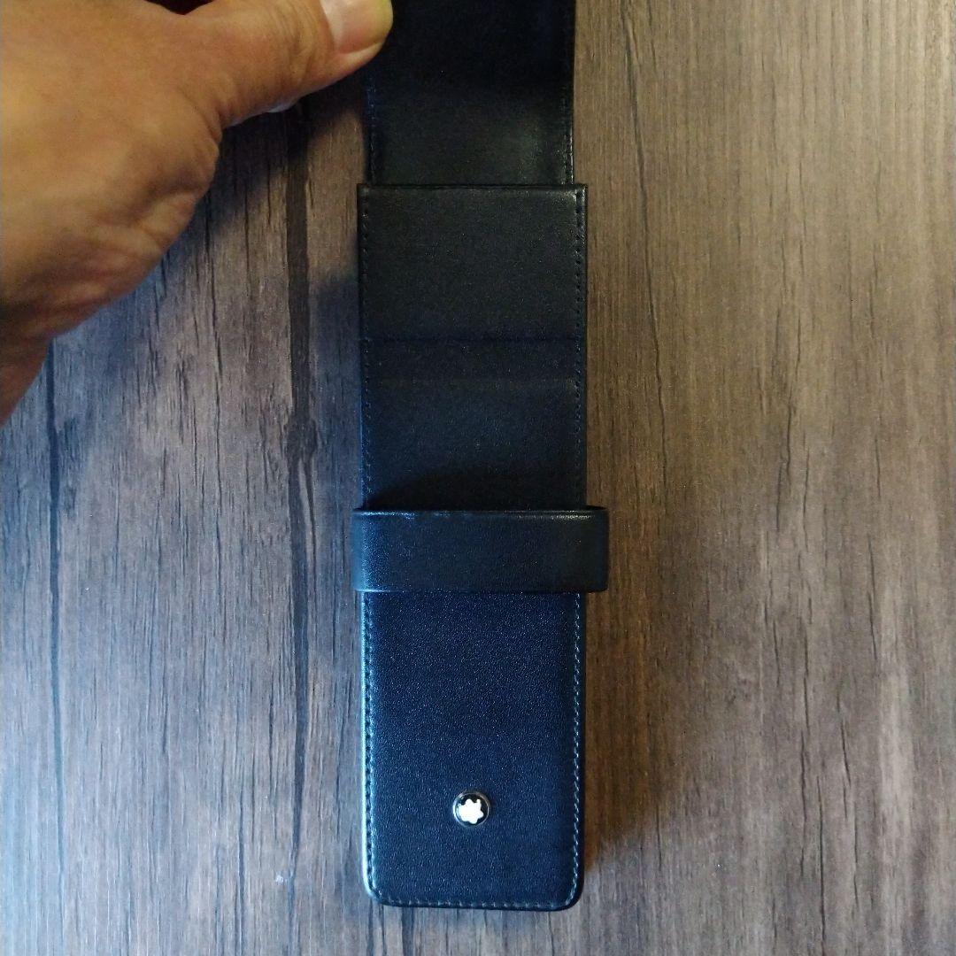 Montblanc 黒 レザー ペンケース