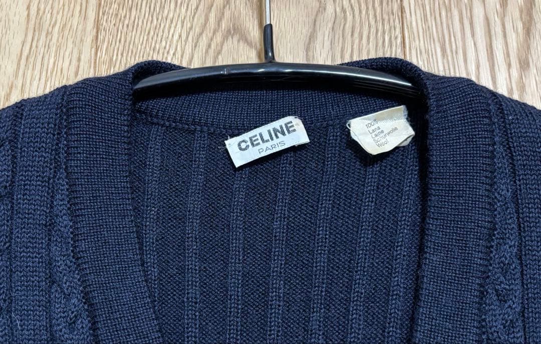 CELINE セリーヌ　カーディガン　ネイビー
