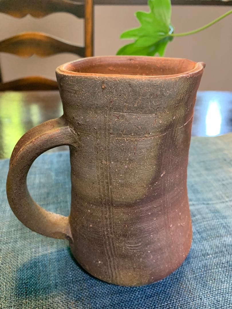 和仁栄幸　備前焼　花入　焼き締め　　金重陶陽　最後のお弟子さん　ほぼ新品