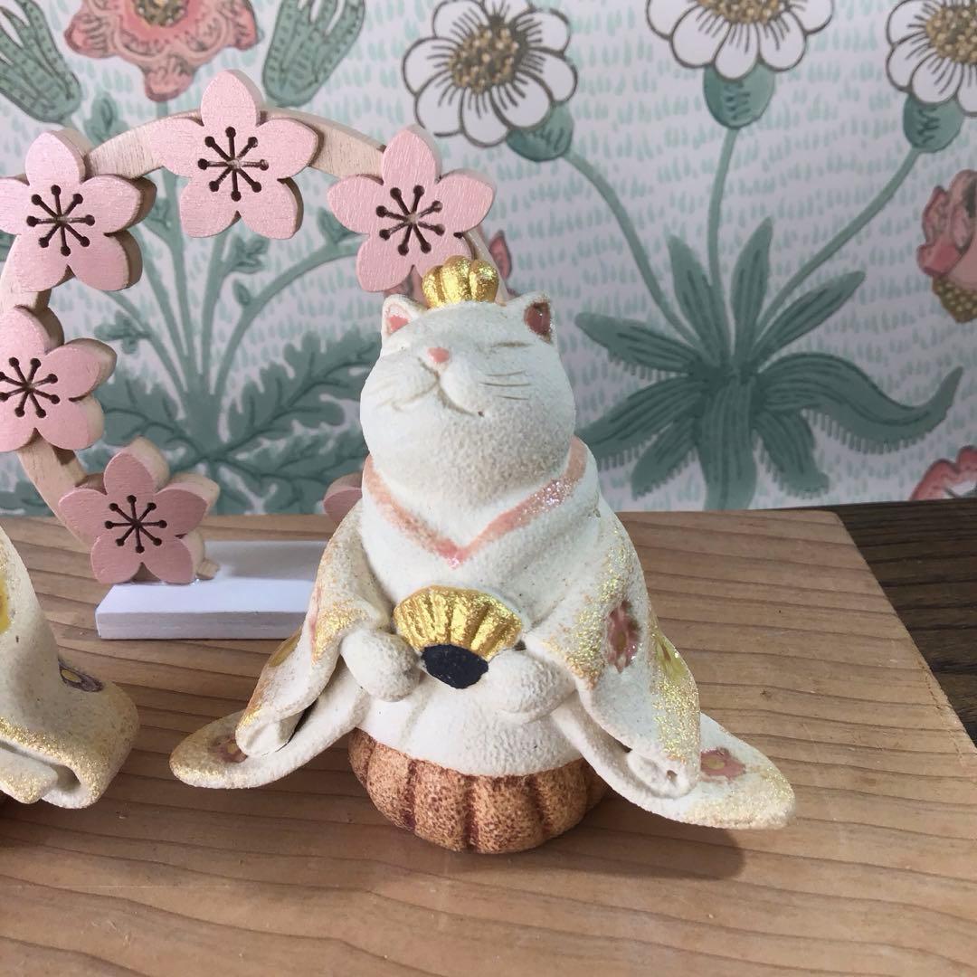 ③猫の日♡限定m(=✧ω✧=)m✧ ✧ ✧ 白猫♡白猫　猫ひな人形