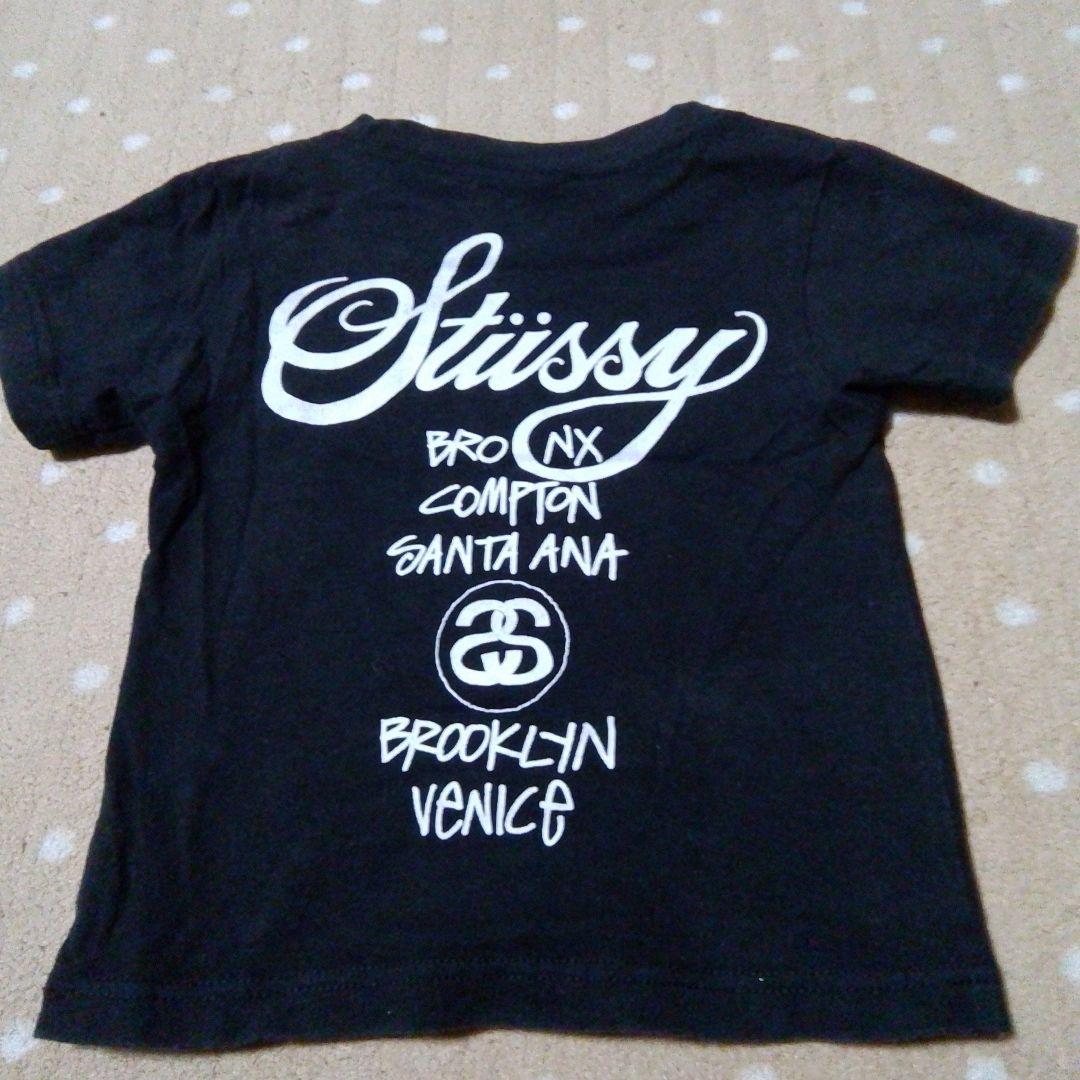 STUSSY ブラック Tシャツ2点セット S/90