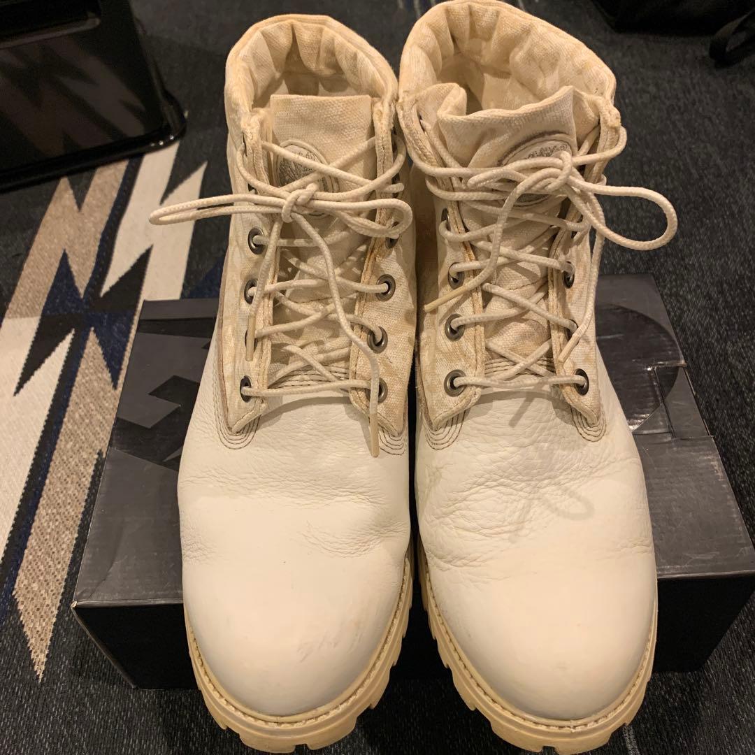 ティンバーランド ホワイト ワークブーツ27.5cm