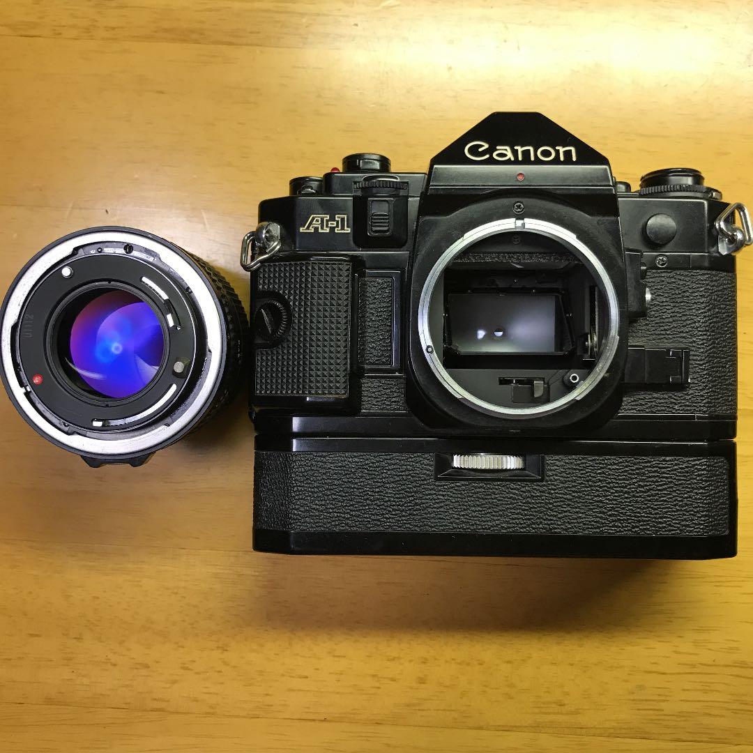 6015　動作ジャンク Canon A-1 ＋　POWER WINDER A