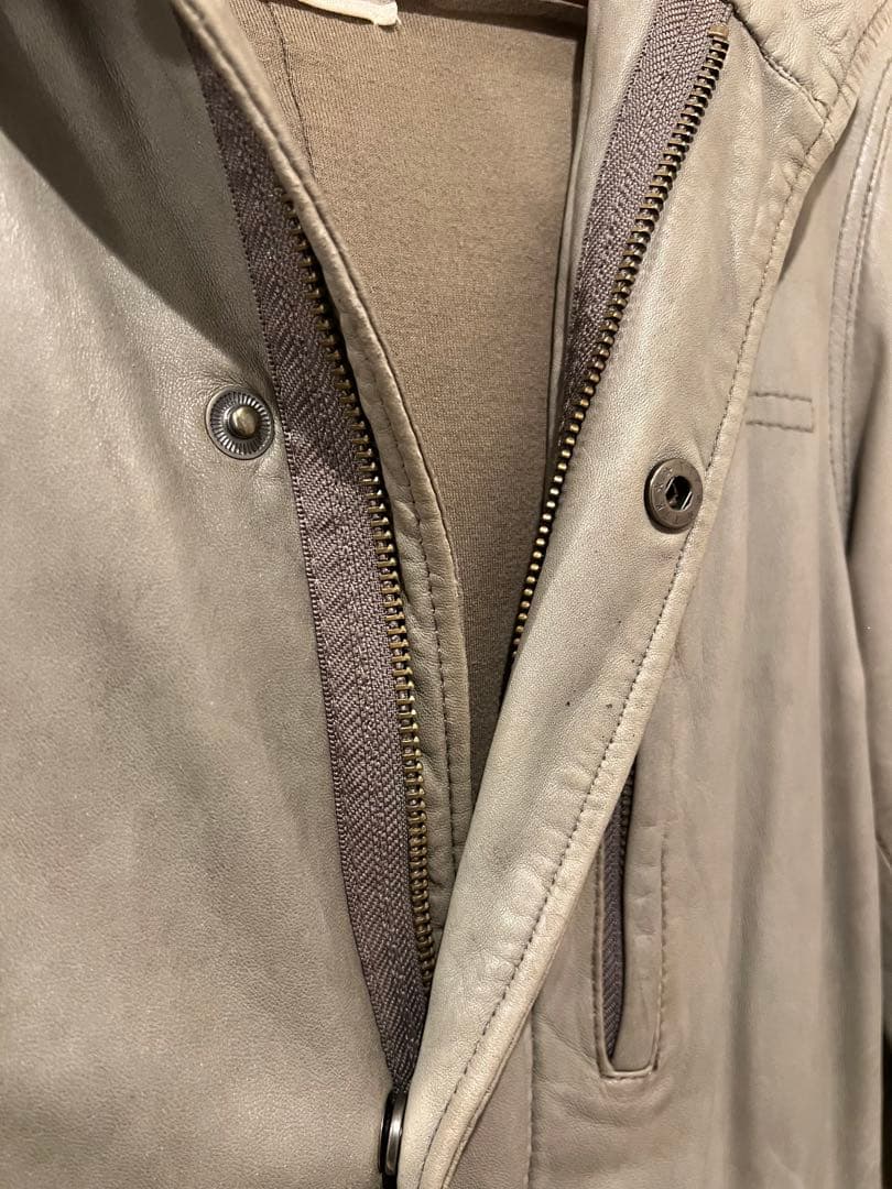 B2nd レザー　ファー付き　モッズコート　アウター