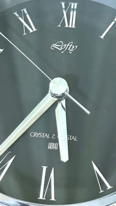 HOYA ホヤ　特大クリスタル　置き時計　クリスタルガラス　重さ6.7キロ