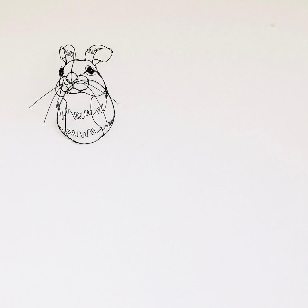 ワイヤーアート ワイヤークラフト うさぎ
