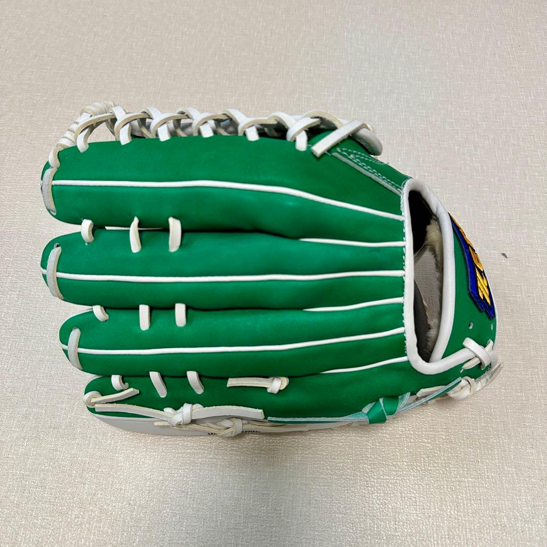 ZETT 426 外野手用 硬式グローブ 右投げ グリーン 緑