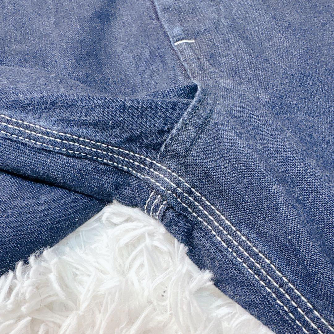 希少！ 4L Lee 濃紺　デニム　オーバーオール　ビックサイズ　ユニセックス