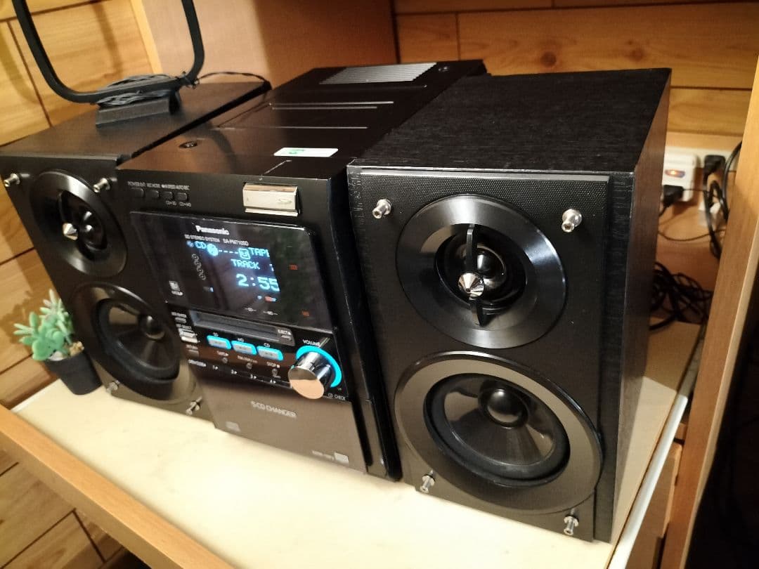 panasonicミニコンポSA-PM710SDリモコン取扱い説明書付き