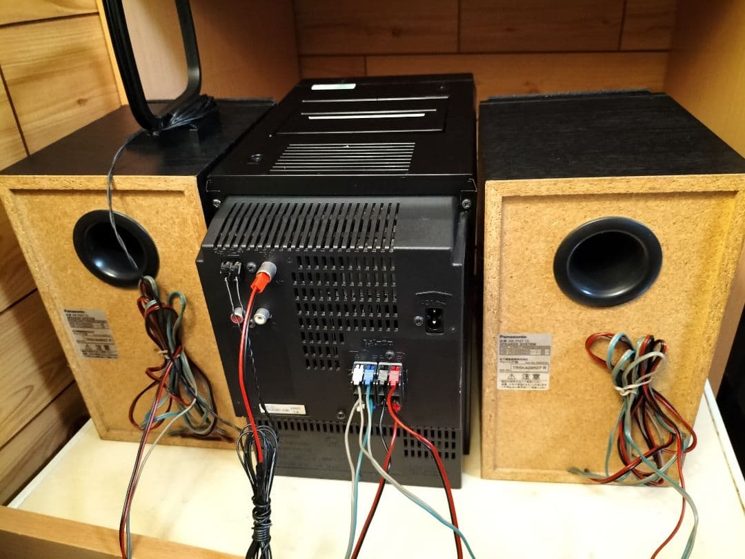 panasonicミニコンポSA-PM710SDリモコン取扱い説明書付き