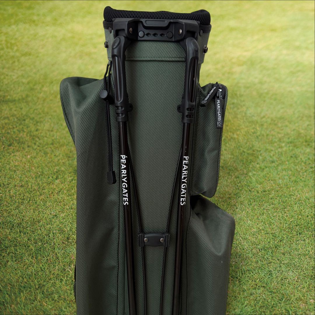 現行モデル　パーリーゲイツ　キャディ バッグ　モスグリーン　スタンド式　軽量