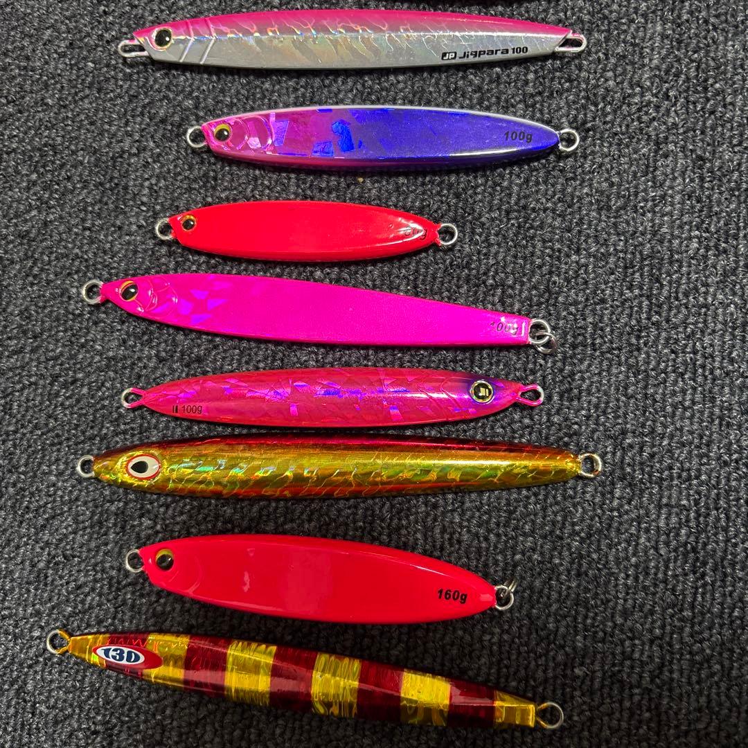 タチウオジギング　メタルジグ 19個セット 収納ケース付き