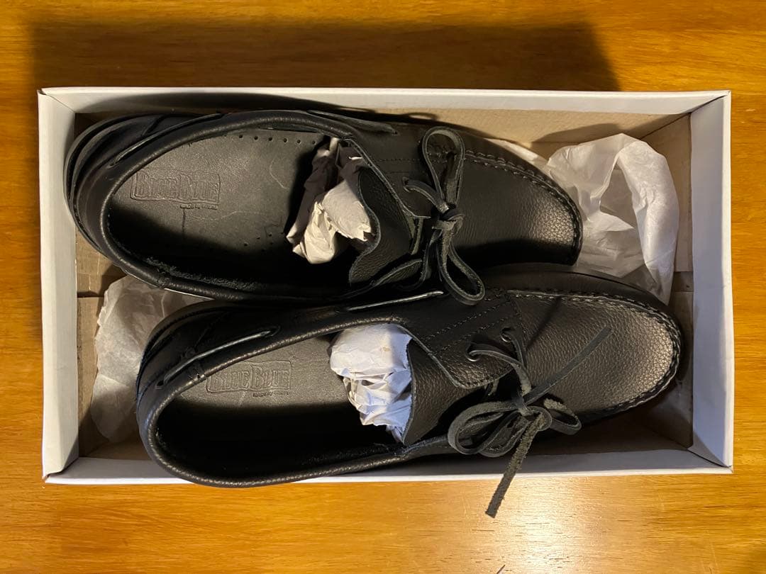 BLUE BLUE デッキシューズ　ブラック　４２